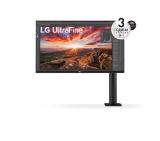 LG 27UN880P-B, 27" UltraFine UHD, IPS 4K, 5ms, 1000:1, 350cd/m2, 3840 x 2160, sRGB 99%, HDR 400, HDMI, USB-C, DisplayPort, AMD FreeSync, Headphone out, Tilt, Height (Range), Swivel, Pivot, MAXX Audio 5W, Black