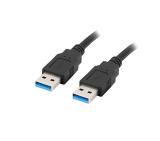 Lanberg USB-A M/M 3.0 cable 1m, black