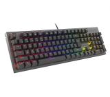 Genesis Mechanical Gaming Keyboard Thor 303 RGB Backlight Red Switch Hot Swap US Layout Black