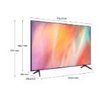 Samsung 50" 50AU7092 4K UHD LED TV, SMART, 3xHDMI, USB, WiFi, Bluetooth 4.2, Tizen, Dark Gray