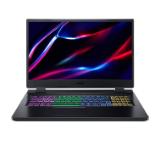 Acer Nitro 5, AN517-55-782C, Core i7-12700H(3.50GHz up to 4.70GHz, 24MB), 17.3" FHD (1920x1080) IPS, 144Hz, 8GB DDR5 (1 slot free), 1024GB PCIe SSD, RTX 4060 8GB GDDR6, Wi-Fi 6ax, BT 5.1, HD Mic&Cam, RGB Backlit KB, Linux, Black
