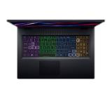 Acer Nitro 5, AN517-55-782C, Core i7-12700H(3.50GHz up to 4.70GHz, 24MB), 17.3" FHD (1920x1080) IPS, 144Hz, 8GB DDR5 (1 slot free), 1024GB PCIe SSD, RTX 4060 8GB GDDR6, Wi-Fi 6ax, BT 5.1, HD Mic&Cam, RGB Backlit KB, Linux, Black