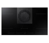Samsung NZ84T9747VK/UR, Hood Integrated Induction hob, Dual Flex Zone, Control Touch Sliding, Total Power 7,4 Kw, Power Level 9+Boost, Boost extraction 575 m3/h, A+ energy efficienty class