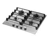 Samsung NA64H3010AS/L1, Built-in 4 Burner Gas Hob with Cast Iron Grates, 9.6 Kw, surface stainless steel