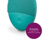 Beurer FC 52 Laguna silicone facial brush, 2-in-1 function - deep-pore cleansing & gently massage, Vibration technology, 15 intensities, Water-resistant, USB-C charging cable