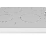 Bosch PKE612CA2E, SER2, Electric cooktop, 4 zones, Sword knobs, 9 power levels, frameless, White, 6,6 kW, 60cm