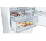 Bosch KGN49XWEA, SER4, FS fridge-freezer NoFrost, E, 203/70/67cm, 438l(330+108), 40dB(C), IC, VitaFresh, White, display