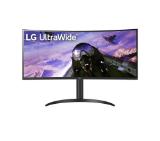 LG 34WP65CP-B, 34" UltraWide AG, Curved VA, 5ms, 1ms MBR, CR 3000:1, 300 cd/m2, 21:9, QHD 3440x1440, HDR10, AMD FreeSync, sRGB 99%, 160Hz, HDMI, DisplayPort, Speaker Maxx Audio 7Wx2, Tilt, Height Adjustable, Headphone Out, Black