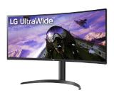 LG 34WP65CP-B, 34" UltraWide AG, Curved VA, 5ms, 1ms MBR, CR 3000:1, 300 cd/m2, 21:9, QHD 3440x1440, HDR10, AMD FreeSync, sRGB 99%, 160Hz, HDMI, DisplayPort, Speaker Maxx Audio 7Wx2, Tilt, Height Adjustable, Headphone Out, Black