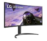 LG 34WP65CP-B, 34" UltraWide AG, Curved VA, 5ms, 1ms MBR, CR 3000:1, 300 cd/m2, 21:9, QHD 3440x1440, HDR10, AMD FreeSync, sRGB 99%, 160Hz, HDMI, DisplayPort, Speaker Maxx Audio 7Wx2, Tilt, Height Adjustable, Headphone Out, Black