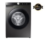 Samsung WW90T504DAX/S7, Washing Machine,  9 kg, 1400 rpm,  Energy Efficiency A, Eco Bubble, AI Control, Hygiene Steam, Spin Efficiency B,  Inox