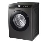 Samsung WW90T504DAX/S7, Washing Machine,  9 kg, 1400 rpm,  Energy Efficiency A, Eco Bubble, AI Control, Hygiene Steam, Spin Efficiency B,  Inox