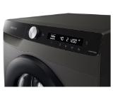 Samsung WW90T504DAX/S7, Washing Machine,  9 kg, 1400 rpm,  Energy Efficiency A, Eco Bubble, AI Control, Hygiene Steam, Spin Efficiency B,  Inox