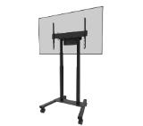 Neomounts by Newstar Motorised Mobile Stand incl. storage box, 10 cm. Wheels Floor - VESA 100x100 up to 800x600