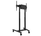 Neomounts by Newstar Motorised Mobile Stand incl. storage box, 10 cm. Wheels Floor - VESA 100x100 up to 800x600