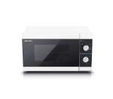 Sharp YC-MG01E-W, Manual control, Built-in microwave grill, Grill Power: 1000W, Cavity Material -steel, 20l, 800 W, White/Black door, Defrost, Cabinet Colour: White