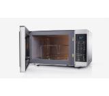 Sharp YC-MG51E-S, Fully Digital, Built-in microwave grill, Grill Power: 1000W, Cavity Material -steel, 25l, 900 W, LED Display Blue, Timer & Clock function, Child lock, Silver/Black door, Defrost, Cabinet Colour: Silver