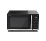 Sharp YC-QS302AE-B, Inverter Microwave Oven, Fully Digital, Cavity Type: Flatbed, 30l, 900 W, LED Display White, Timer & Clock function, Child lock, Black door, Defrost, Cabinet Colour: Black