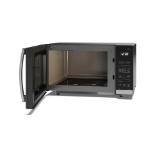Sharp YC-QS302AE-B, Inverter Microwave Oven, Fully Digital, Cavity Type: Flatbed, 30l, 900 W, LED Display White, Timer & Clock function, Child lock, Black door, Defrost, Cabinet Colour: Black