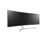 LG 49WL95CP-W, 49" 32:9 Curved UltraWide Dual QHD 5120x1440 IPS Panel, USB Type-C, 5ms, 350 cd/m2, 1000:1, HDR10, sRGB 99%, FreeSync, 3 PBP, HDMI, DisplayPort, Speacer 2ch 10W, Tilt, Height, Swivel, Tiltan