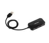 Natec HUB Locust USB 2.0 4-Port Black