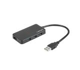 Natec HUB Moth USB 3.0 4-Port Black