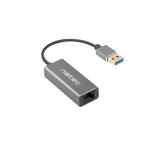 Natec Cricket USB to RJ45 Ethernet Adapter Network Card Cricket USB 3.0, 1xRJ45 1GB, Cable