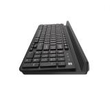 Natec Keyboard Felimare US Layout Wireless Bluetooth + 2.4 GHz Slim Pnone/Tablet Holder, Black