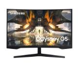 Samsung 32AG550A 32" Curved Odyssey 1000R, VA, 2560x1440, 16:9, 165 Hz, 1 ms (MPRT), 300 cd/m2, 2500:1, HDR10, Mega DCR, AMD FreeSync Premium, Display Port 1.4, HDMI 2.0, Black