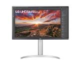 LG 27UP850N-W, 27" UHD 4K IPS, Anti-Glare, DCI-P3 95%, Cinema Screen, 5ms, 1200:1, 400 cd/m2, 3840x2160, HDR 400, MAXX Audio 5W x 2, USB type-C charging (up to 90W), HDMI, DisplayPort, AMD FreeSync, Headphone out, Tilt, Height (Range), Pivot