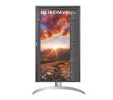 LG 27UP850N-W, 27" UHD 4K IPS, Anti-Glare, DCI-P3 95%, Cinema Screen, 5ms, 1200:1, 400 cd/m2, 3840x2160, HDR 400, MAXX Audio 5W x 2, USB type-C charging (up to 90W), HDMI, DisplayPort, AMD FreeSync, Headphone out, Tilt, Height (Range), Pivot