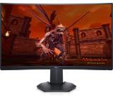 Dell S2721HGFA, 27" Full HD Curved AG, VA, 1ms (MPRT), 4 ms, 3000:1, 350 cd/m2, 1920x1080, 144Hz, NVIDIA G-SYNC, AMD FreeSync, HDMI, DP, Headphone-out, Height Adjustable, Tilt, Black