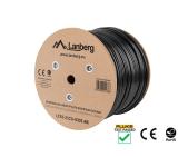 Lanberg LAN cable FTP Cat.6 305m Outdoor Solid CU Fluke Passed, black