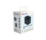 Verbatim UTA-01 Universal Travel Adapter with 2 x USB-A ports