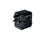 Verbatim UTA-01 Universal Travel Adapter with 2 x USB-A ports