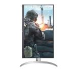 LG 27UP650P-W, 27" UHD 4K IPS AG, DCI-P3 95%, Cinema Screen, 5ms, 1200:1, Mega DFC, 400 cd/m2, 3840x2160, AMD FreeSync, HDR 10, VESA Display HDR 400, HDMI, DisplayPort, FreeSync, Headphone out, Height Adjustable, Pivot Tilt, Reader Mode, Black