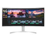 LG 38WN95CP-W, 38" Curved 21:9 UltraWide, QHD Nano IPS(3840 x 1600) Anti-Glare, 1ms (GtG at Faster), 144 Hz, FreeSync Premium Pro, G-SYNC Compatible, 1000:1, 450cd/m2, DCI-P3 98%, HDR 10, HDMI, DisplayPort, USB3.0, Thunderbolt, Headphone Out, Height, Swi