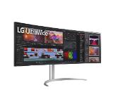 LG 49WQ95C-W, 49" 32:9 Curved UltraWide Dual QHD 5K 5120x1440 NANO IPS Panel, 144 Hz, USB Type-C, 5ms, 400 cd/m2, 1000:1, HDR400, HDR10, DCI-P3 98%, FreeSync, PIP, 2 PBP, HDMI, DisplayPort, Speacer 2ch 10W, Tilt, Height, Swivel, Titan