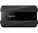 Apacer AC533, 1TB 2.5" SATA HDD USB 3.2 Portable Hard Drive Plastic / Rubber Jet black