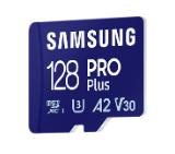 Samsung 128GB micro SD Card PRO Plus with Adapter, UHS-I, Read 180MB/s - Write 130MB/s