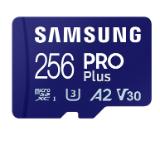 Samsung 256GB micro SD Card PRO Plus with Adapter, UHS-I, Read 180MB/s - Write 130MB/s