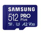 Samsung 512GB micro SD Card PRO Plus with Adapter, UHS-I, Read 180MB/s - Write 130MB/s