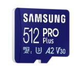 Samsung 512GB micro SD Card PRO Plus with Adapter, UHS-I, Read 180MB/s - Write 130MB/s