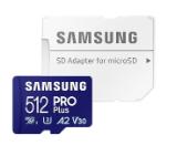 Samsung 512GB micro SD Card PRO Plus with Adapter, UHS-I, Read 180MB/s - Write 130MB/s