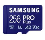 Samsung 256GB micro SD Card PRO Plus with USB Reader, UHS-I, Read 180MB/s - Write 130MB/s