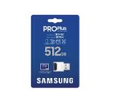 Samsung 512GB micro SD Card PRO Plus with USB Reader, UHS-I, Read 180MB/s - Write 130MB/s