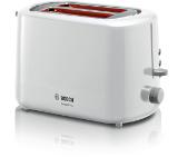 Bosch TAT3A111, Compact toaster, Plastic, 800 W, Auto power off, Defrost and warm setting, Lifting high, White