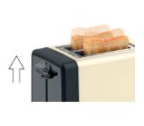 Bosch TAT4P427, Toaster, DesignLine, 820-970 W, Auto power off, Defrost and warm setting, Lifting high, Beige