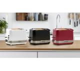 Bosch TAT6A513, Compact toaster, Plastic, 800 W, Auto power off, Defrost and warm setting, Lifting high, Black