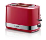 Bosch TAT6A514, Compact toaster, Plastic, 800 W, Auto power off, Defrost and warm setting, Lifting high, Red